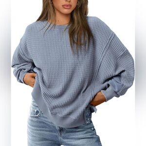 57. Pretty Garden Waffle Knit Crewneck FP Inspired